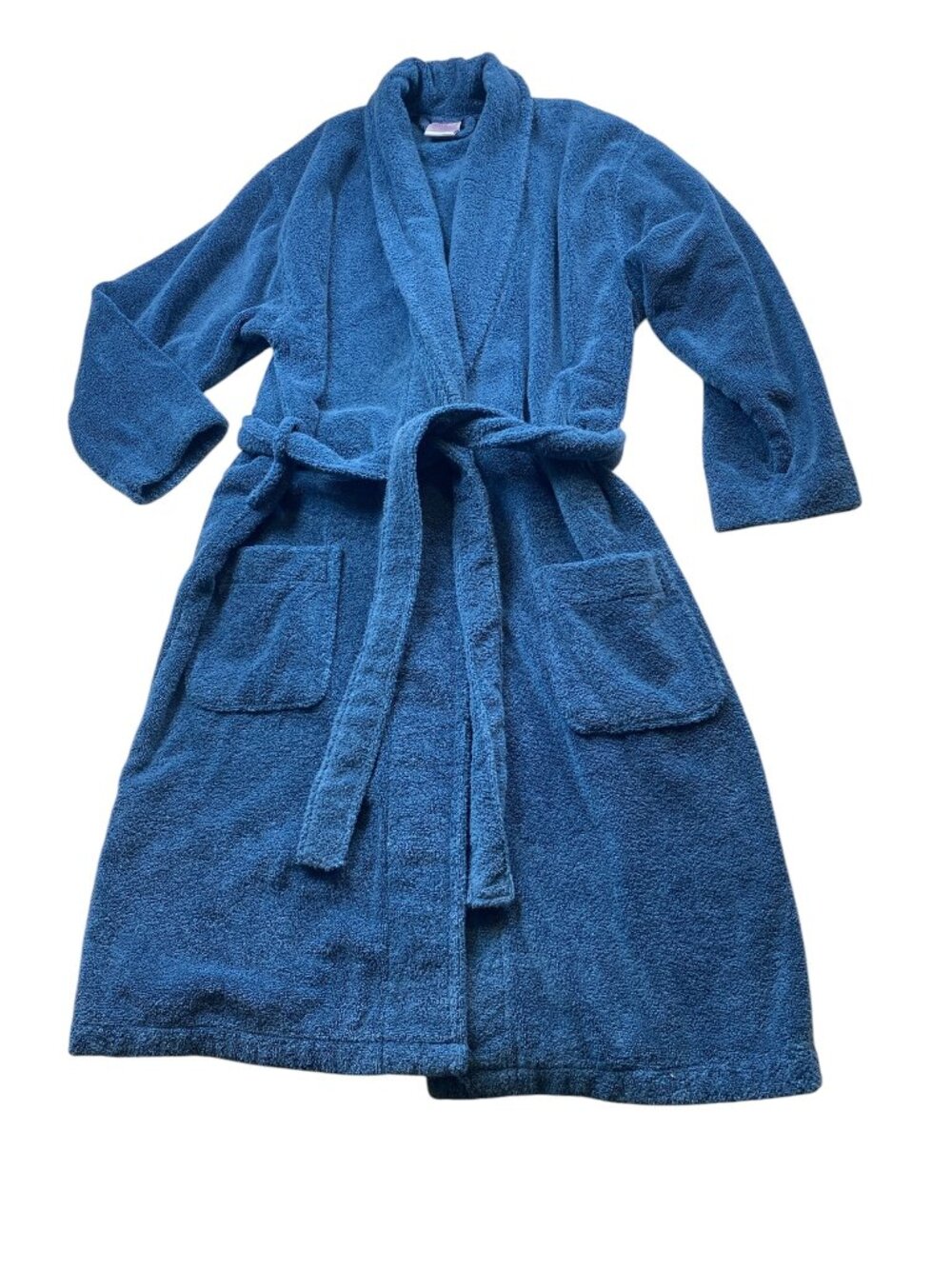Unisex Melsimo by Towel Selections Bathrobe 100% Turkish Cotton M/L Blue #107N